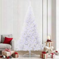 Kunstkerstboom met 300 LED Wit 240 cm PVC en staal