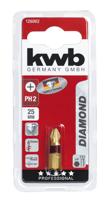 Bit Diamond 25 mm phillips Nr. 2 kaart - Kwb