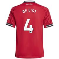 adidas Manchester United De Ligt 4 Thuisshirt 2025-2026 Kids