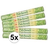 Geurstokjes wierook Patchouli - 100x stokjes - 25 cm lang - Spetterende geur