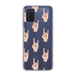 Rock: Samsung Galaxy A03s Transparant Hoesje