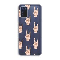 Rock: Samsung Galaxy A03s Transparant Hoesje Rock: Samsung Galaxy A03s Transparant Hoesje