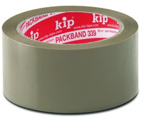 kip 339 pvc-verpakkingtape premium plus 35 mu bruin 50mm x 66m
