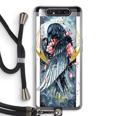 Golden Raven: Samsung Galaxy A80 Transparant Hoesje met koord