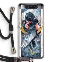 Golden Raven: Samsung Galaxy A80 Transparant Hoesje met koord