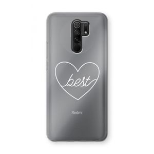 Best heart pastel: Xiaomi Redmi 9 Transparant Hoesje