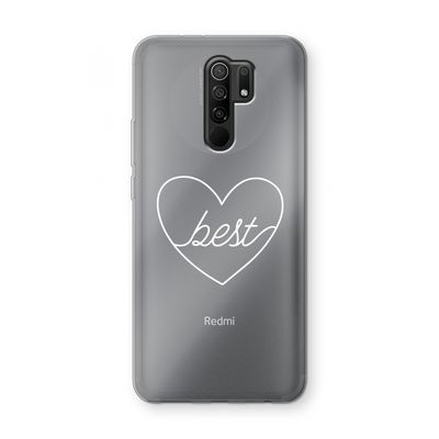 Best heart pastel: Xiaomi Redmi 9 Transparant Hoesje