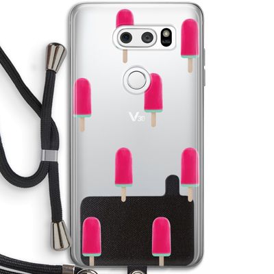 Waterijsje: LG V30 Transparant Hoesje met koord