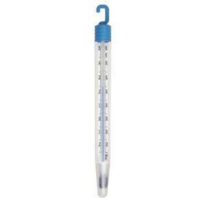 Koelkast en vriezerthermometer - blauw - kunststof - analoog