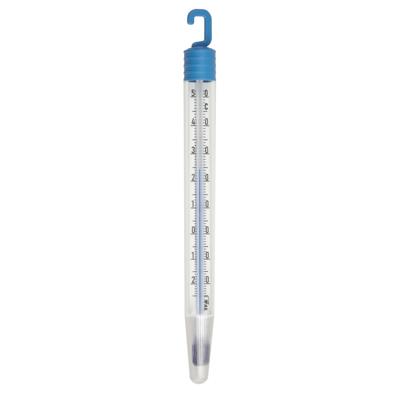 Koelkast en vriezerthermometer - blauw - kunststof - analoog