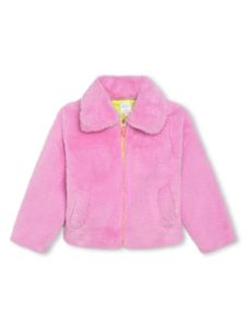 Billieblush veste en fausse fourrure à détail de patch - Rose