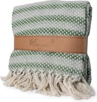 JENS Living Indoor - Plaid - Deken - RPET - Groen - 130 x 180 cm