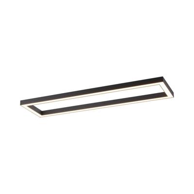 Paul Neuhaus Rechthoekige plafondlampPure Lines Square antraciet - 6023-13