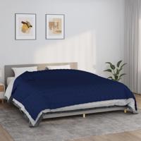 VidaXL Verzwaringsdeken 235x290 cm 11 kg stof blauw