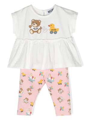 Moschino Kids ensemble à imprimé graphique - Rose