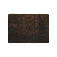 MSV Badkamerkleedje/badmat tapijt - voor de vloer - bruin - 50 x 70 cm - langharig - Badmatjes - thumbnail