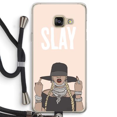 Slay All Day: Samsung Galaxy A3 (2016) Transparant Hoesje met koord