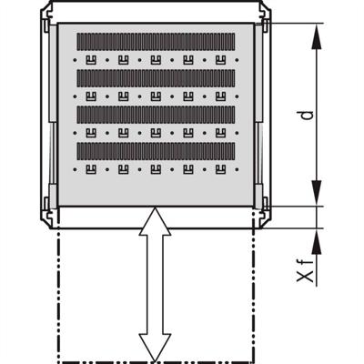 nVent SCHROFF 27230108 19 inch Schap voor patchkast Grijs
