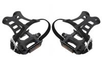 Wellgo R11 Pedalen + Toe Clips + Straps - Zwart Wellgo R11 Pedalen + Toe Clips + Straps - Zwart