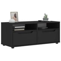 Tv-meubel VISNES 100x40x38 cm bewerkt hout zwart
