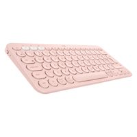 Logitech K380 Multi-Device Bluetooth® Keyboard toetsenbord AZERTY Frans Roze - thumbnail