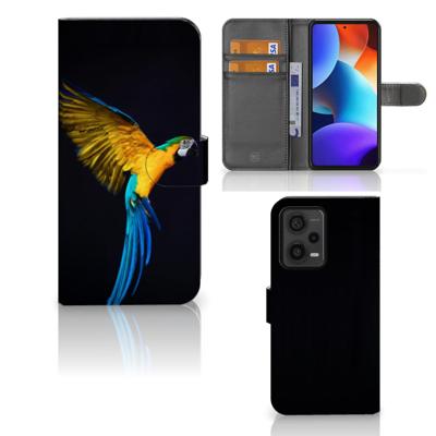 Xiaomi Redmi Note 12 Pro Plus | Telefoonhoesje | Met pasjeshouder | Papegaai