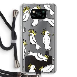 Papegaai: Xiaomi Poco X3 Pro Transparant Hoesje met koord