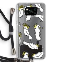 Papegaai: Xiaomi Poco X3 Pro Transparant Hoesje met koord