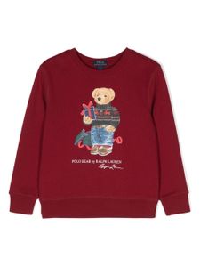 Ralph Lauren Kids sweat à imprimé Polo Bear - Rouge