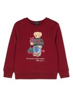 POLO RALPH LAUREN KIDS sweat à imprimé Polo Bear - Rouge - thumbnail