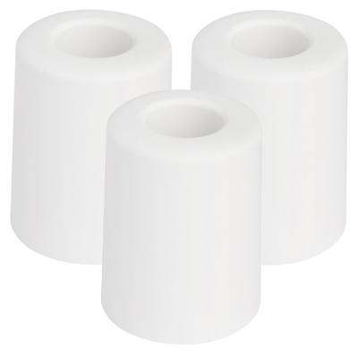 Benson Deurbuffers / deurstoppers rubbers - 3x - wit -50 x 35 mm - met schroefbevestiging