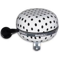 Basil polkadot - fietsbel - wit / zwart