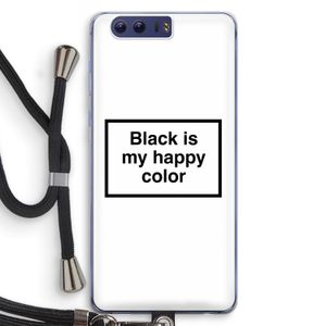 Black is my happy color: Honor 9 Transparant Hoesje met koord