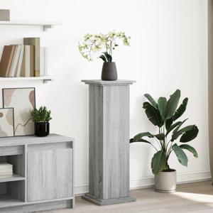 VidaXL Sokkel met opbergruimte 31x30x90 cm bewerkt hout grijs sonoma