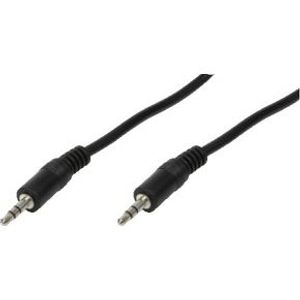 LogiLink 3.5mm - 3.5mm, 0.2m audio kabel 0,2 m Zwart