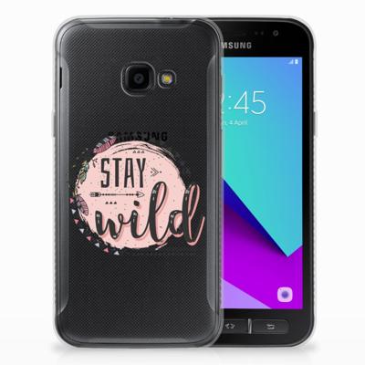 Samsung Galaxy Xcover 4 | Xcover 4s Telefoonhoesje met Naam Boho Stay Wild Samsung Galaxy Xcover 4 | Xcover 4s Telefoonhoesje met Naam Boho Stay Wild