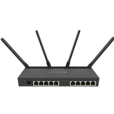 Mikrotik RB4011iGS+5HacQ2HnD-IN draadloze router Dual-band (2.4 GHz / 5 GHz) Gigabit Ethernet Zwart