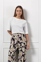 Studio Anneloes Zoya Top 12929 T-shirt Korte Mouw 1100 Off White