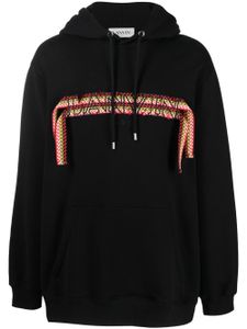 Lanvin hoodie oversize à logo appliqué - Noir