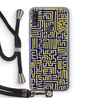 Majorelle Blue Print: Samsung Galaxy A11 Transparant Hoesje met koord