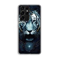 Darkness Tiger: Samsung Galaxy S21 Ultra Transparant Hoesje