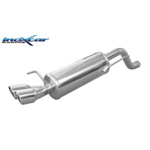 InoxCar uitlaat passend voor Fiat Punto EVO 1.4 Turbo MultiAir 165pk 2010- 2x80mm X-Race IXFIPN32XR80