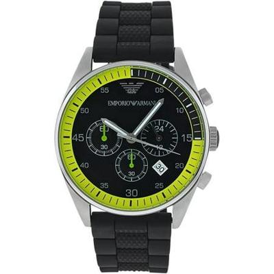 Emporio Armani RVS Inoxideerbaar Zwart Unisex AR5865