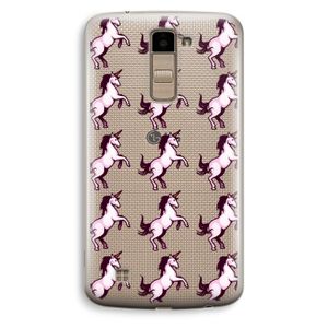 Musketon Unicorn: LG K10 (2016) Transparant Hoesje