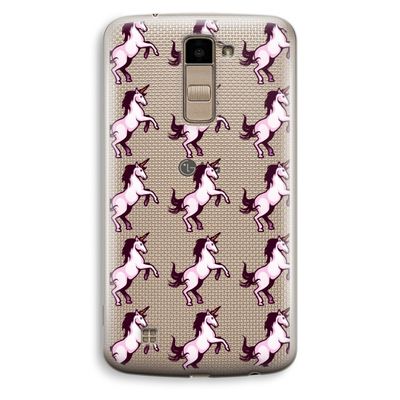 Musketon Unicorn: LG K10 (2016) Transparant Hoesje