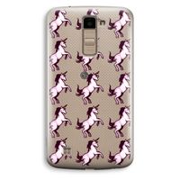 Musketon Unicorn: LG K10 (2016) Transparant Hoesje