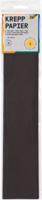 Crepepapier folia 50x250cm 10vel 199 zwart | 10 stuks