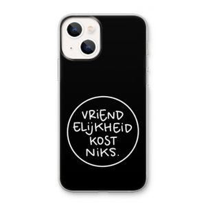 Vriendelijkheid: iPhone 13 mini Transparant Hoesje