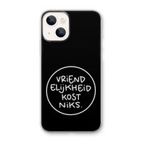 Vriendelijkheid: iPhone 13 mini Transparant Hoesje