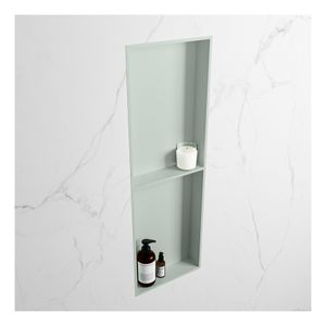 Wandnis Solid Surface Easy | In- en opbouw | 30x150x8 cm | 2 vakken | Greey